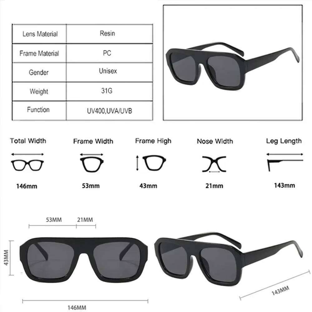 JNPCXI Fashion Square Women Sunglasses Shades UV400 Retro Leopard Tea Candy Color Gradient Men Punk Sun Glasses Z260306