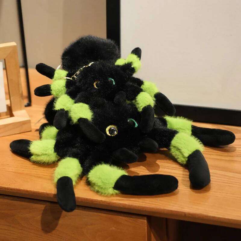 Kawaii Realistic Colorful Doll Poison Spider Plush Toys Children's Lovely Mischief Dolls for Kids Birthday Xmas Gifts W260306