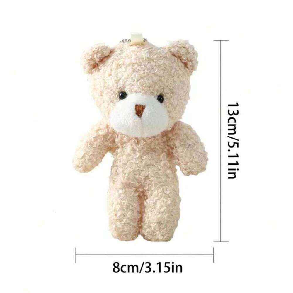 10pcs Mini Cute Cartoon Plush Bear Girl Gift Doll for Birthday Wedding Party Favors Supplies DIY Accessory R260908 - view 6