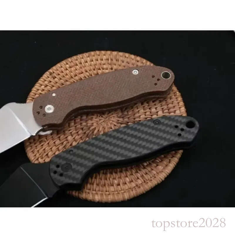 pocket knife Tactical Folding Knife - Premium S30V Steel Blade Carbon Fiber/Linen Handle Survival Tool for Outdoor Camping Hiking Hunting Durable Port