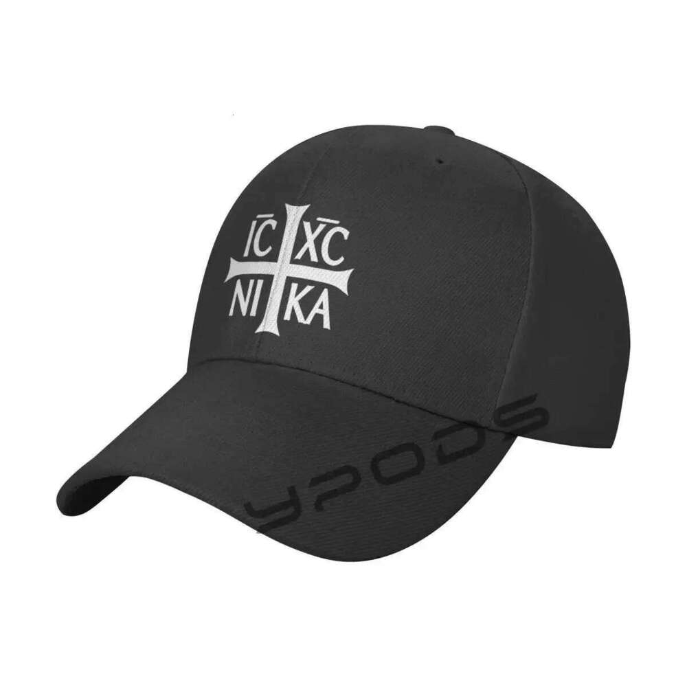 Ic XC Nika Orthodox Symbol Print Baseball Cap For Women Men Snapback Hat Casquette Femme Streetwear Sun Visor Y260304