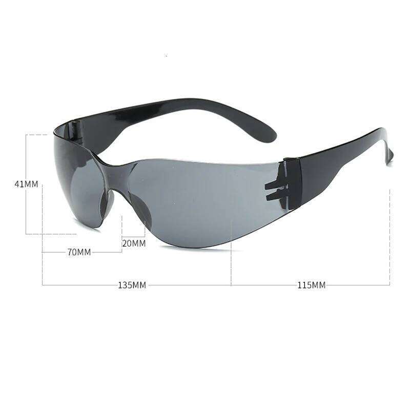 New Sunglasses Outdoor Sports Cycling Glasses Windshield Unisex Goggles Rimless Sport UV400 Riding Z260306