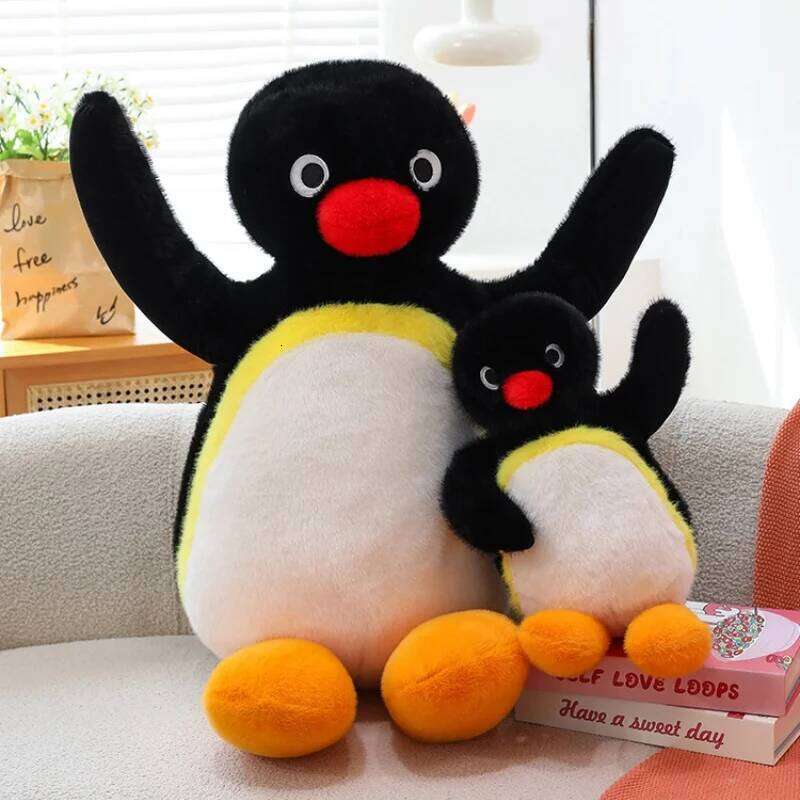 45/60/85cm movable joints Plush Toy Pingu Kawaii Penguin Stuffed Doll Cartoon Animal Cute Home Decor Kid Birthday Gift R260908 - view 3