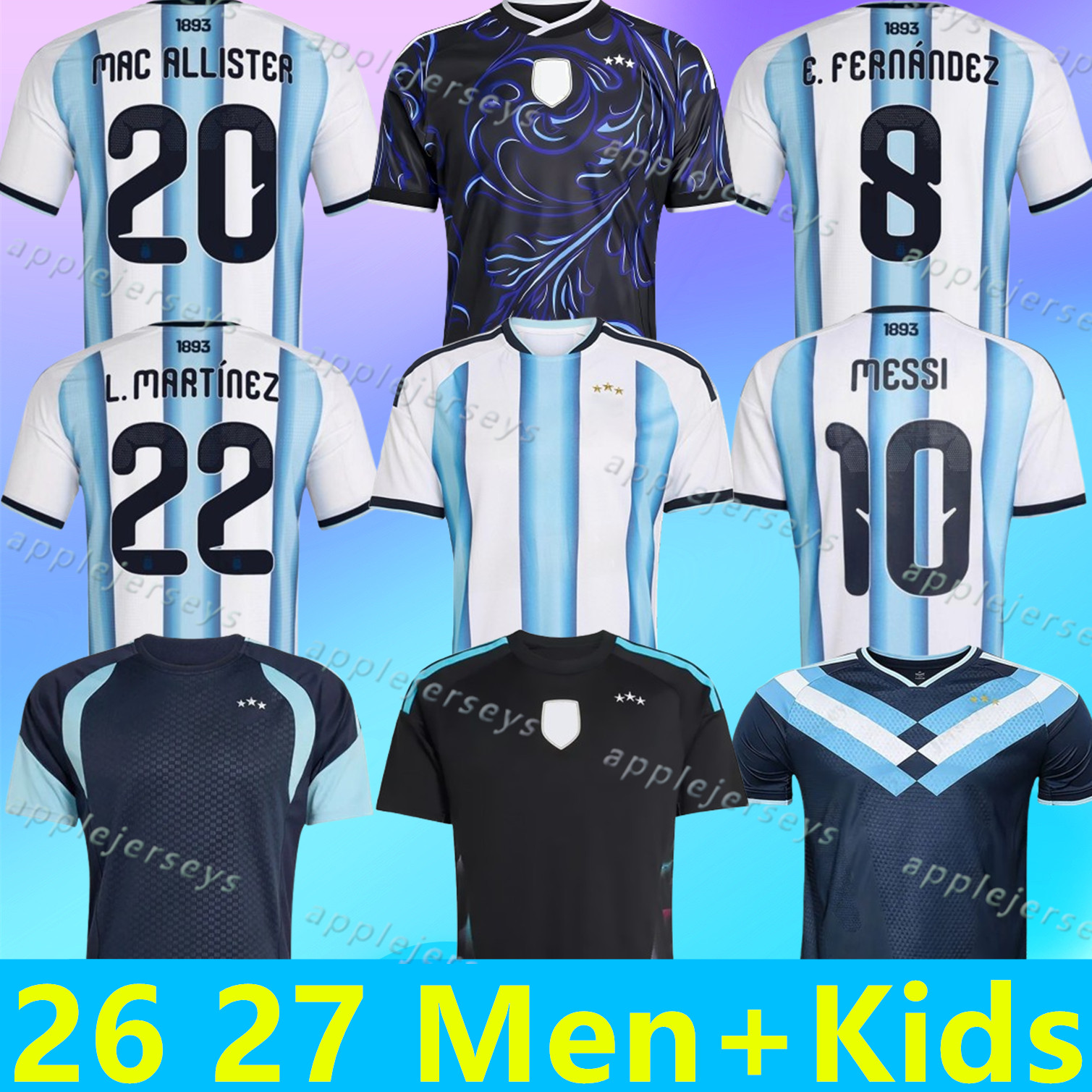 world cup 2026 Argentinas soccer Jerseys MESSIS DE PAUL National Team J.ALVAREZ E.MARTINEZ MAC ALLISTER MARADONA Fans Player 25 26 Football Shirts SUAREZ men kids Kit