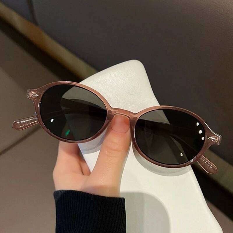 New Vintage Oval Sunglasses Women Men Luxury Brand Rectangle Sun Glasses Female Small Ellipse Eyewear Oculos De Sol Z260306