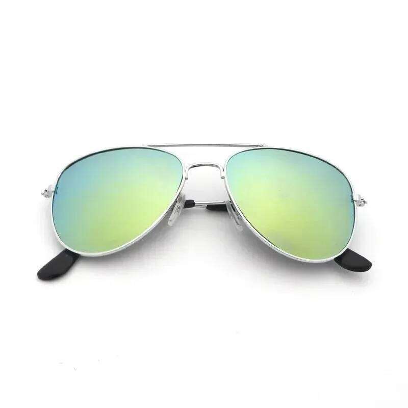 Men Retro Pilot Sunglasses Big Frame Silver Oversized Eyewear Male Trendy Driving Sun Glasses Reflective Lens Shades UV400 Z260306