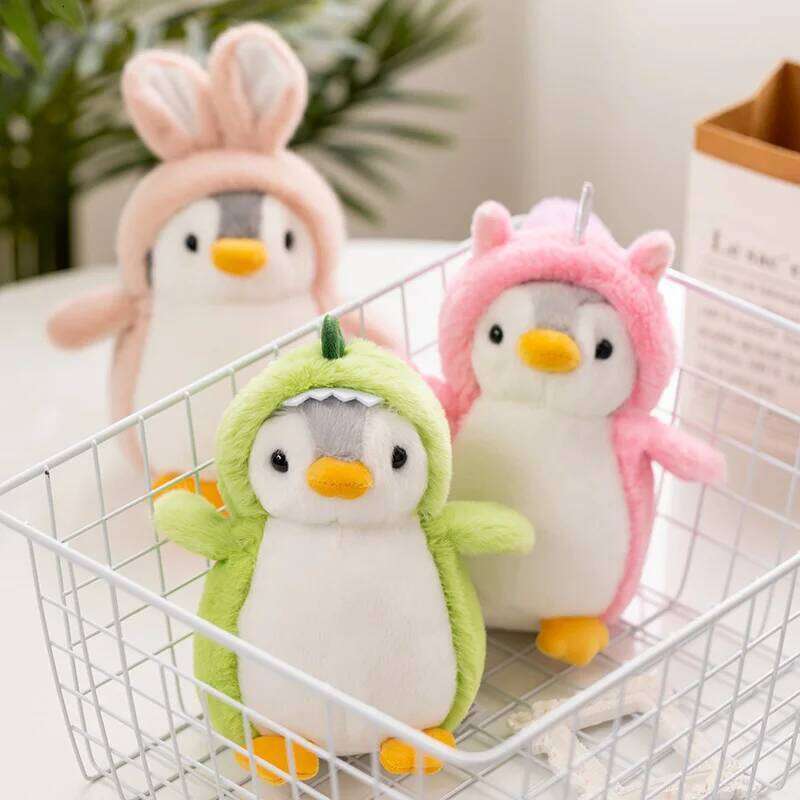 20cm Kawaii Christmas Penguin Transform Animal Unicorn Dinosaur Plush Toy Home Decor Gift For Boys And Girls R260908 - view 5
