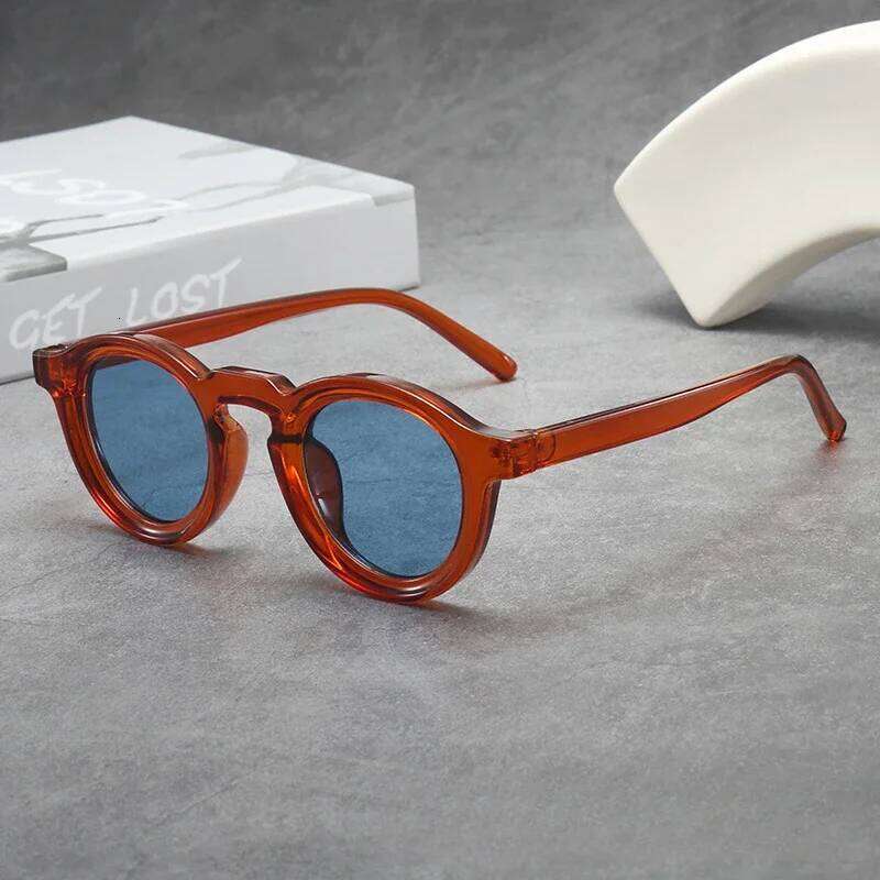 Round Retro Small Frame Premium Sunglasses UV400 Women and Men Fashion Trend UV Protective Shades Eyeglasses Outdoor Travel Z260306