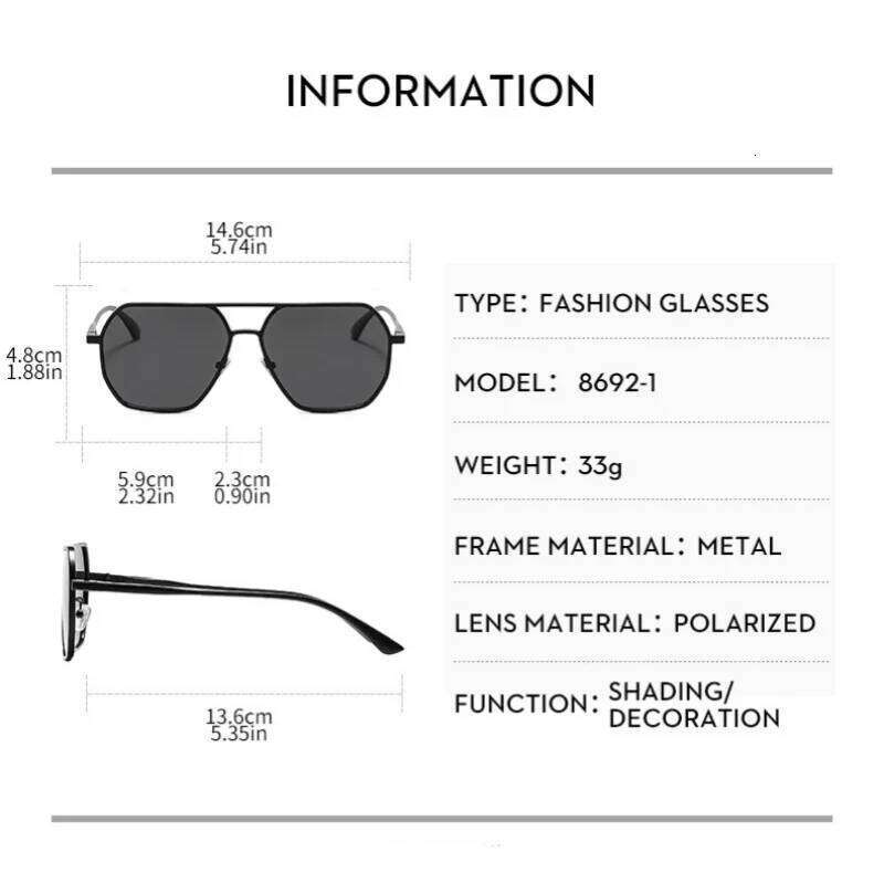 New Fashion Square Polarized Sunglasse For Women Men Retro Frame Sun Glasses High Quality Shades UV400 Eyewear Z260306