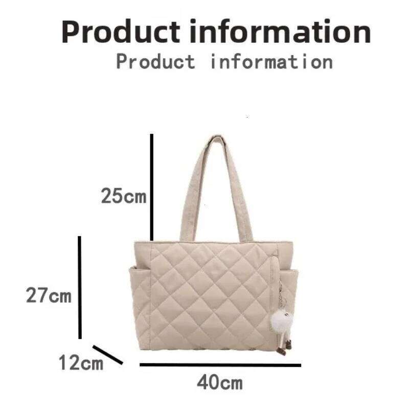 Rectangular Large Capacity Single Shoulder for Commuting To Work Korean Style Women's Tote Bag Lightweight Casual Handbag XJ260306