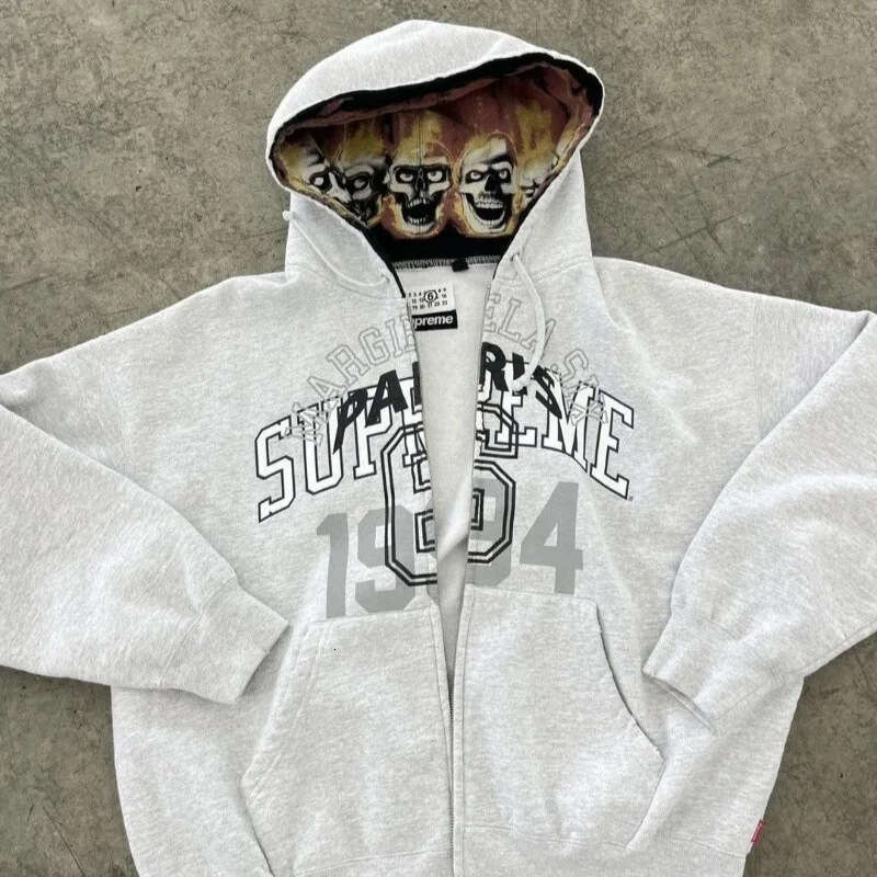 Zipper cardigan 2026 new model cross-border 1994 English print national trend treasure boy hoodie wholesale