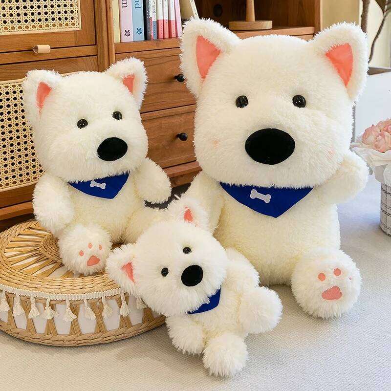 New Internet celebrity West Highland cute little milk plush toy dog doll birthday gift R260908 - view 7