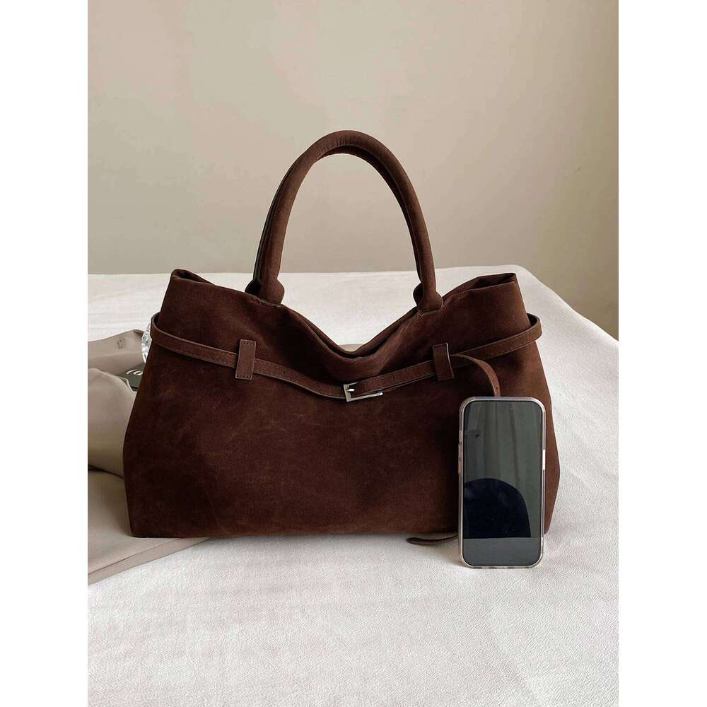 2024 Autumn/Winter New Women's Fashion Style Suede Handbag Commuter Versatile High End Single Shoulder Crossbody Bag XJ260306