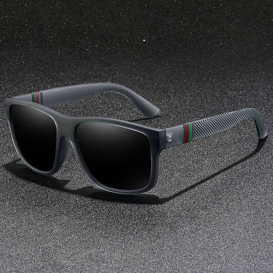 Fashion Vintage Check Pattern Square Sunglasses Men Women Fishing Driving Man Luxury Brand Sun Glasses UV400 Eyewear Z260306
