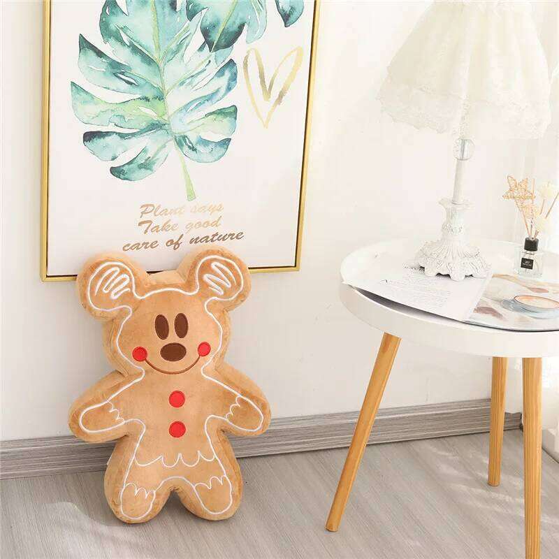 1pc 30cm/11.81in Cute soft gingerbread biscuit man, doll, pillow, cushion, car ornament, pendant R260908 - view 3