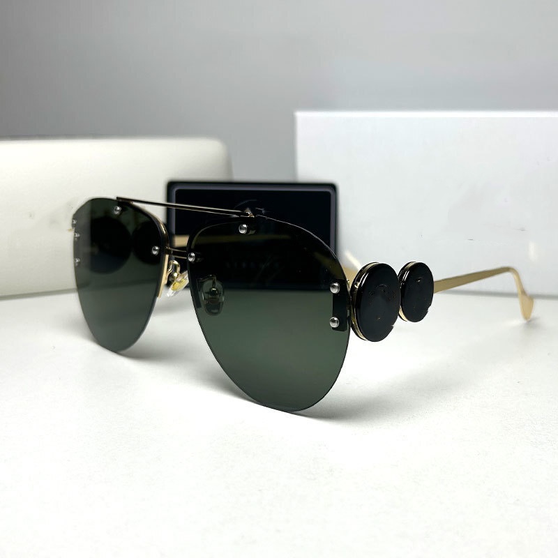 Luxury Designer Sunglasses Women Classic Rimless Eyeglasses Beach Shading polarized UV400 protection Glasses With Box Case 2026AA