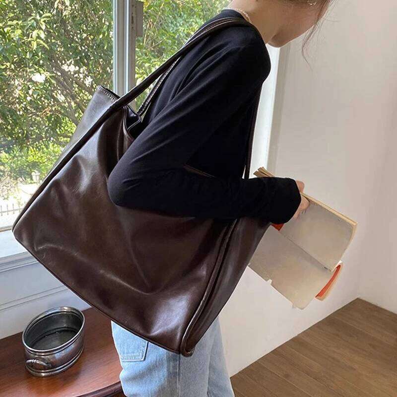 Large Capacity Tote Ladies Shoulder Bags for Work Commuting Carrying Bag Student Handbag Female Outfit Book Pack XJ260306