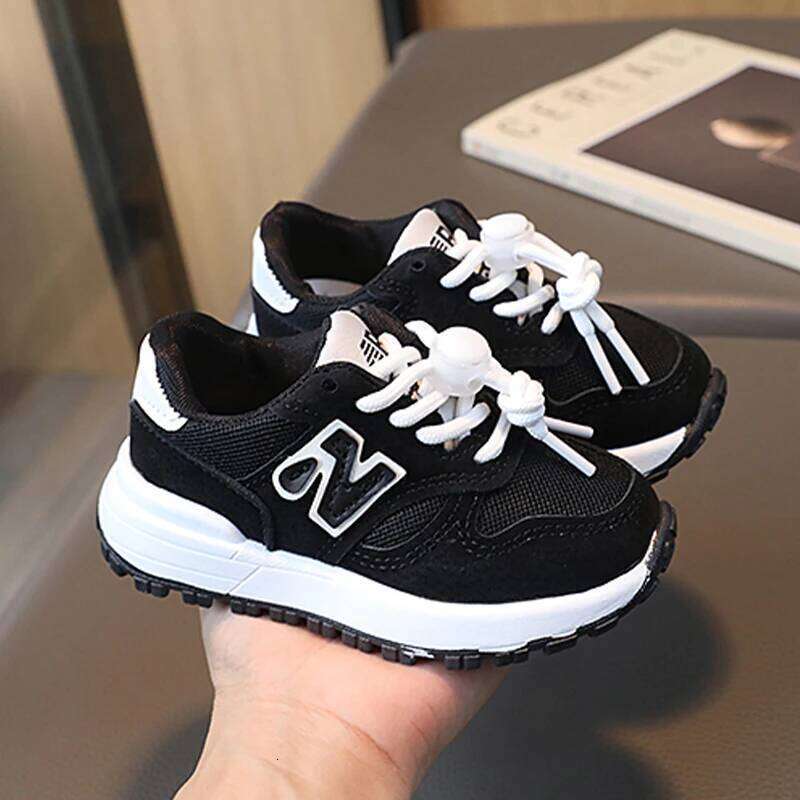 Summer Spring Boys Girls Soft Outdoor Sports And Leisure Forrest Shoes Lace-up White Non-slip Wear-resistant Mesh