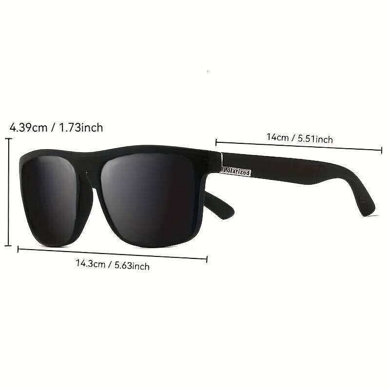 2pcs/set Popular Square Polarized Sunglasses UV Protection Sports Glasses Men Women UV400 Eyewear Gifting for Family Friend Z260306