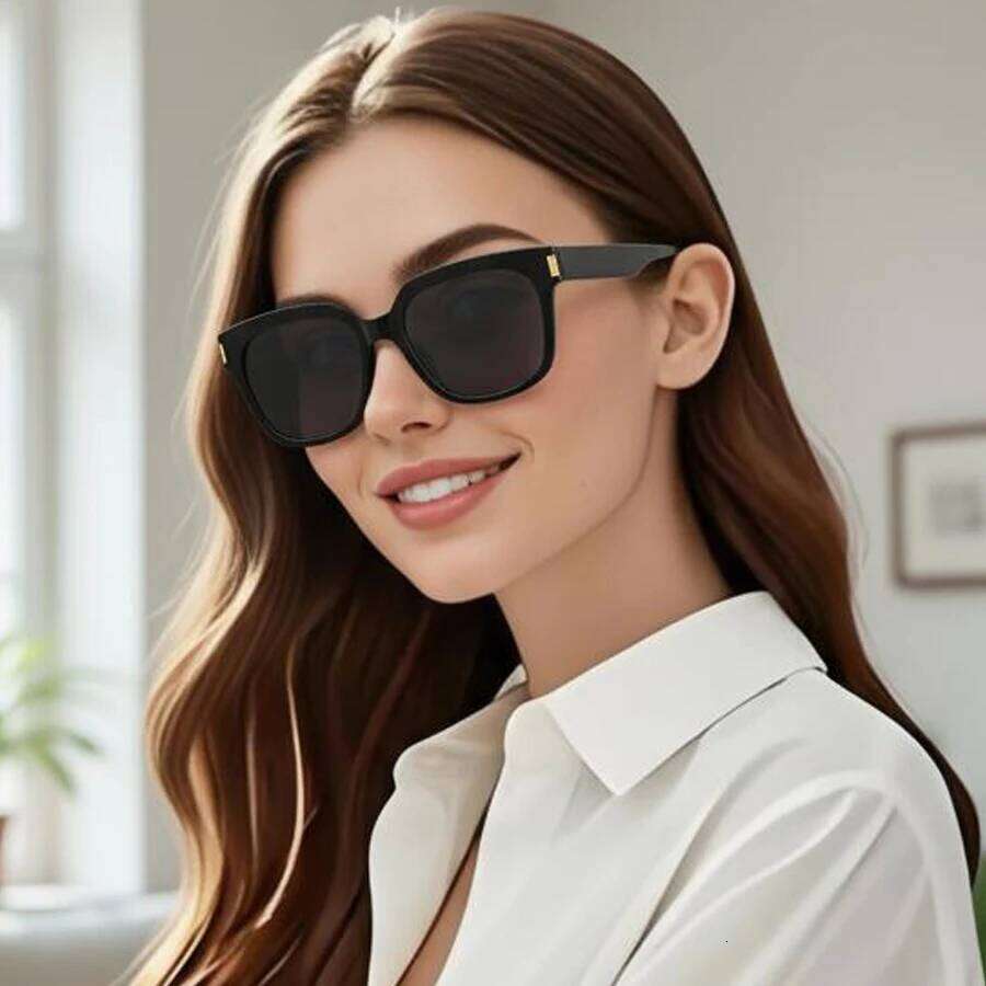 Big Square Frame Sunglasses UV400 Summer Fashion Vintage Ladies Glasses Outdoor Travel Beach Sun Shade Eyewear Z260306