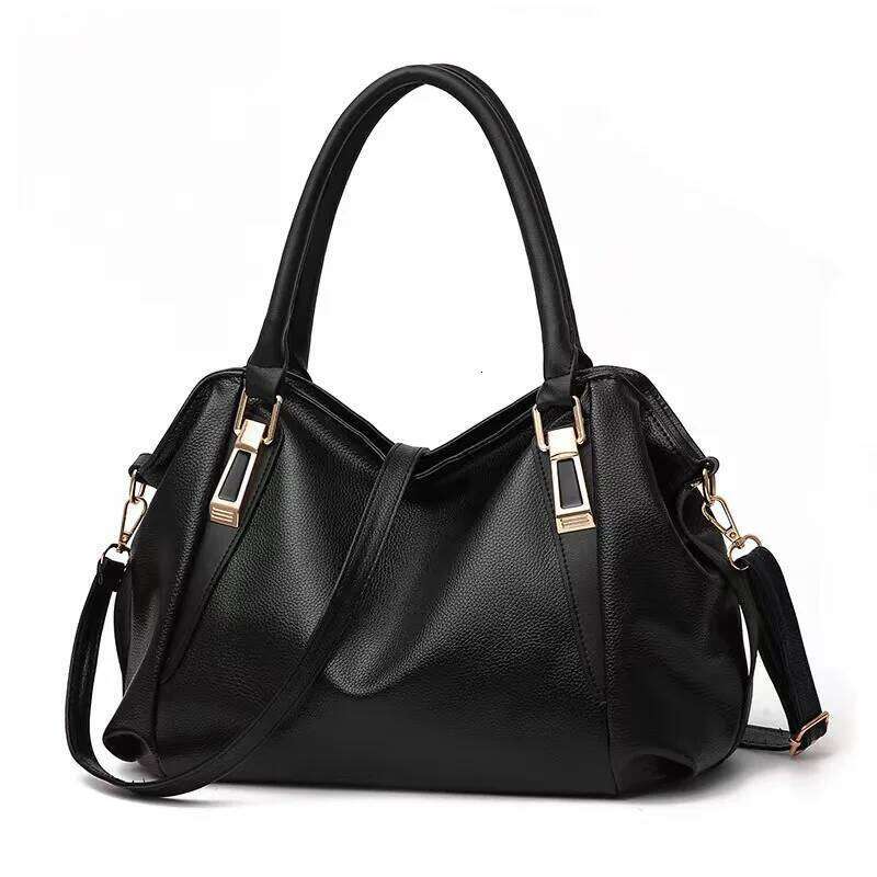 Casual Fashion Women Shoulder Solid Color Soft Large Capacity Bag Crossbody Handbag XJ260306
