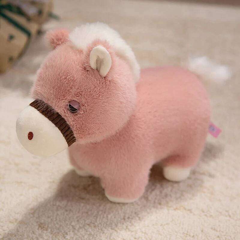 1pcs25cm cute dun pony plush toy child playmate girl companion gift giving comfort doll R260908 - view 5
