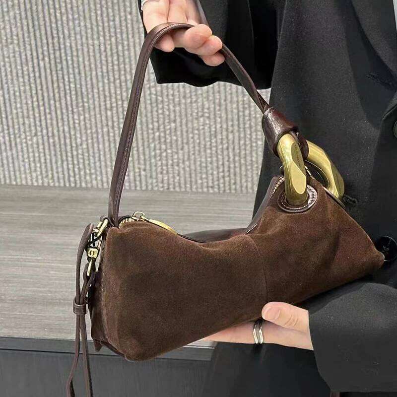 Fashion Shoulder for Women Faux Suede Leather Female Handbags Small Hobos Bag Ladies Messenger Crossbody Bags XJ260306