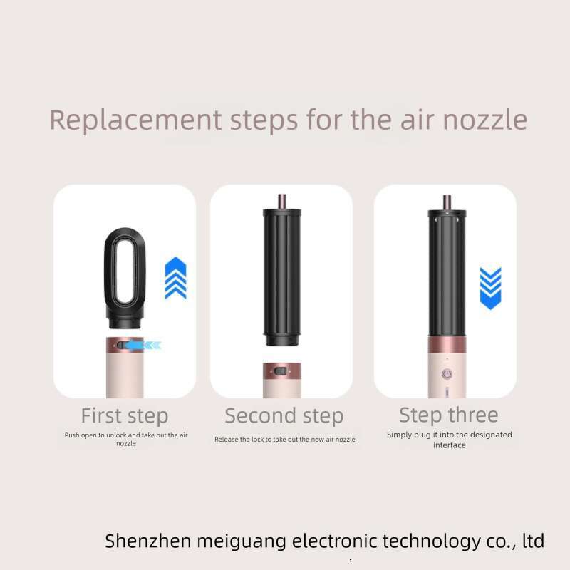 Famous 6 in 1 Multifunctional Hair Styler - High Speed Negative Ion Airwrap with 150,000 RPM for Drying, Curling & Straightening CKS