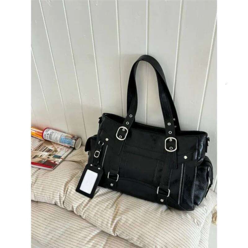 JIAERDI Sweet Cool Hot Girl Underarm Ladies Leather Square Large Capacity Tote Women Harajuku Luxe Crossbody Bag Y2k XJ260306