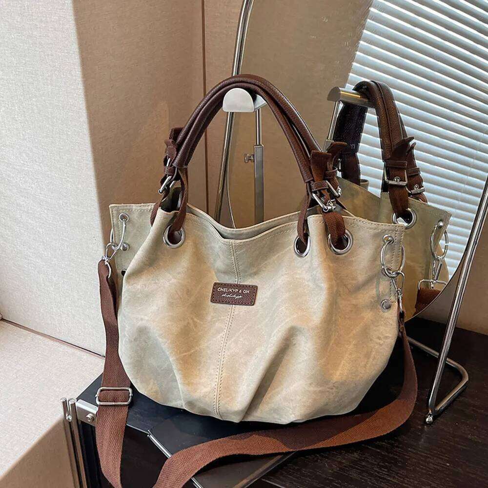 Fashion Minimalist PU Leather Shoulder Casual Capacity Tote Bag Women's Trendy Large Handbag For School Commuting XJ260306