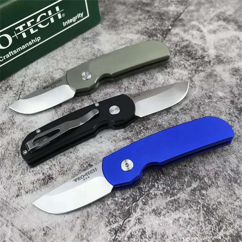 Mini Pro Tech 2203 Godfather Hunting Folding Knife T6-6061 Aluminum Alloy Tactical Knifes Outdoor Survival Defense Easy To Carry Knives 3300 5201 pock - view 3