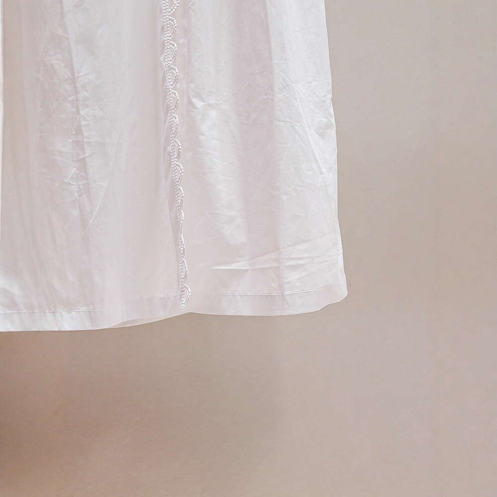 2026 Autumn New French Age Reducing Casual A-line High Waist Design Hollow Middle Length White Women's Short Skirt