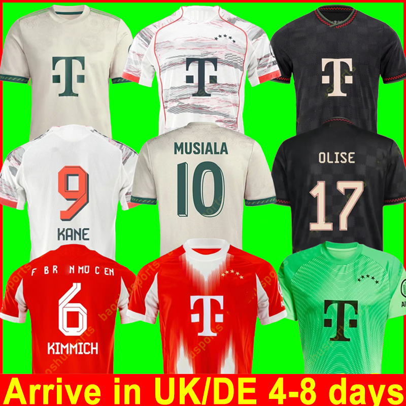 Bayern munich soccer jersey 25 26 football shirt MUSIALA 2025 GNABRY camisa de futebol KIMMICH Kit Neuer KANE OLISE 125th Beckenbauer LUIS DIAZ wiesn Men kids kit 123