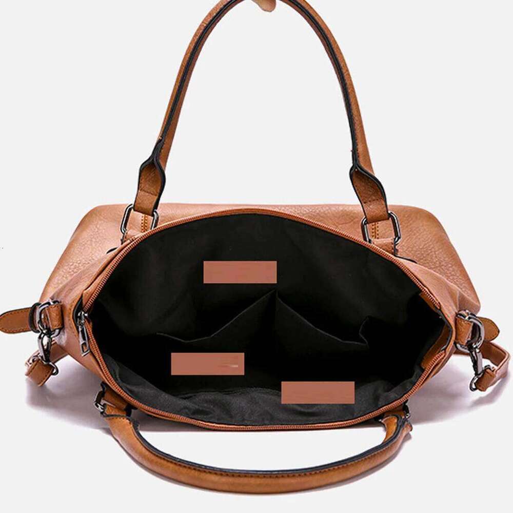 New Fashion Tote Retro Simple One Shoulder Women's Large Capacity Texture Handbag Elegant and Versatile Crossbody Bag XJ260306