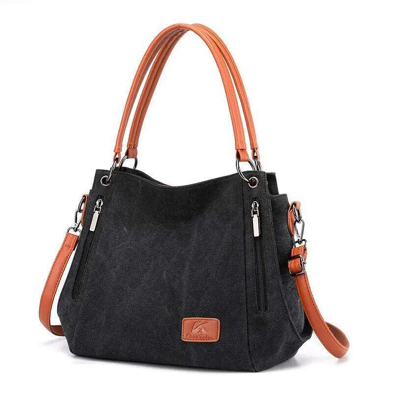 Women's work handbag, large capacity, elegant bag, detachable shoulder strap, safety zipper handbag XJ260306