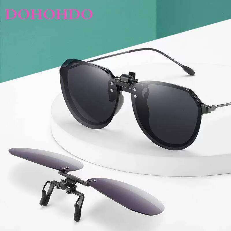DOHOHDO New Men Women On Sunglasses Polarizing UV400 Protention Vintage Clip Polarized Glasses Night Vision Driving Goggles Z260306