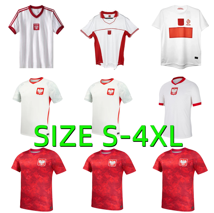 2026 2027 poland LEWANDOWSKI Soccer Jerseys 24 25 26 27 Polonia BEDNAREK CASH ZIELINSKI SZYMANSKI KIWIOR Polish 1982 1997 2012 retro football Shirt uniform