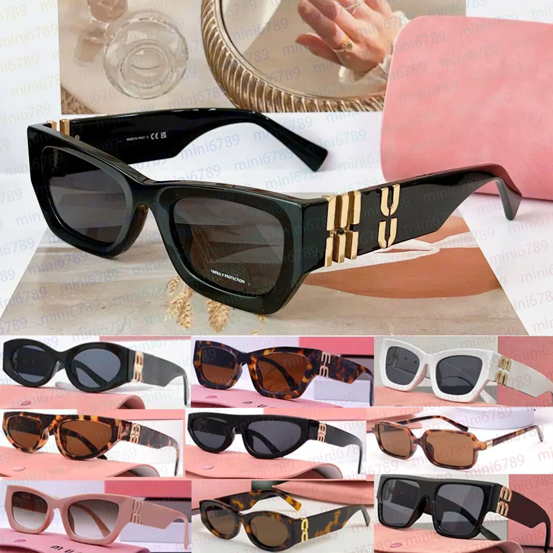 MlU MlU Sunglasses Miue Miue glasses fashion designer trend glasses 04z/07/51/52ZS 53Y 54Y 09WS 11WS classic brand glasses curved lens sunglasses with gift box