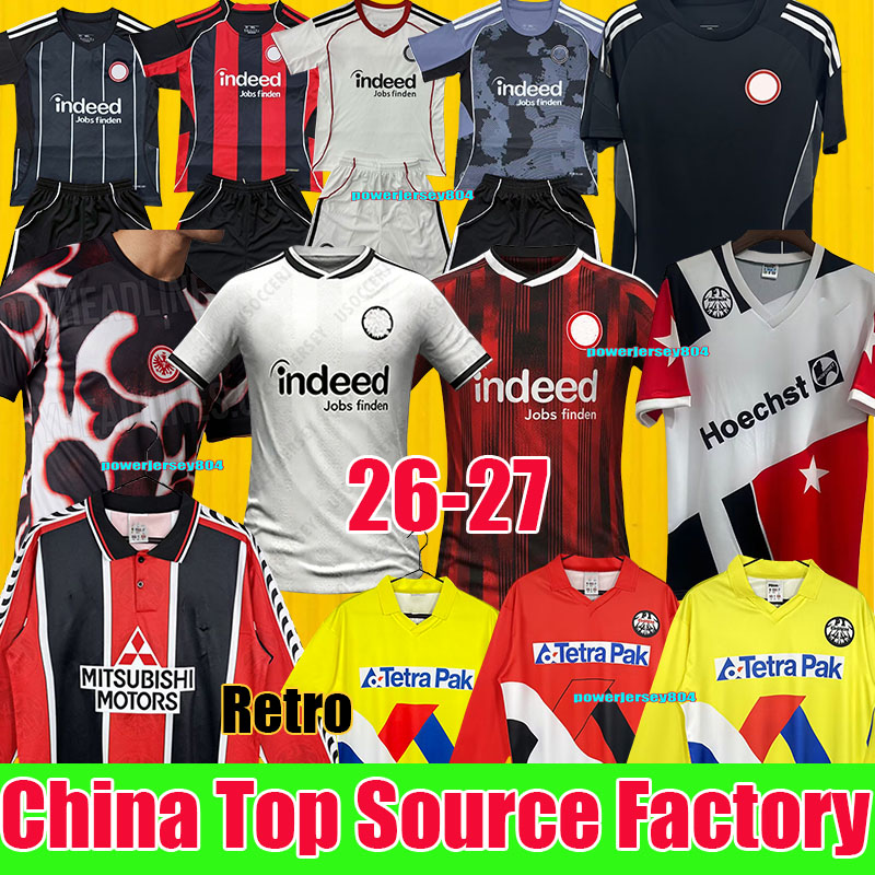 25 26 EintrachtS Frankfurt Soccer Jerseys 125 th EKITIKE MARMOUSH DINA EBIMBE KNAUFF M.GOTZE CHAIBI SKHIRI RODE KOCH 2024 2025 Football shirts Retro 1996 1997