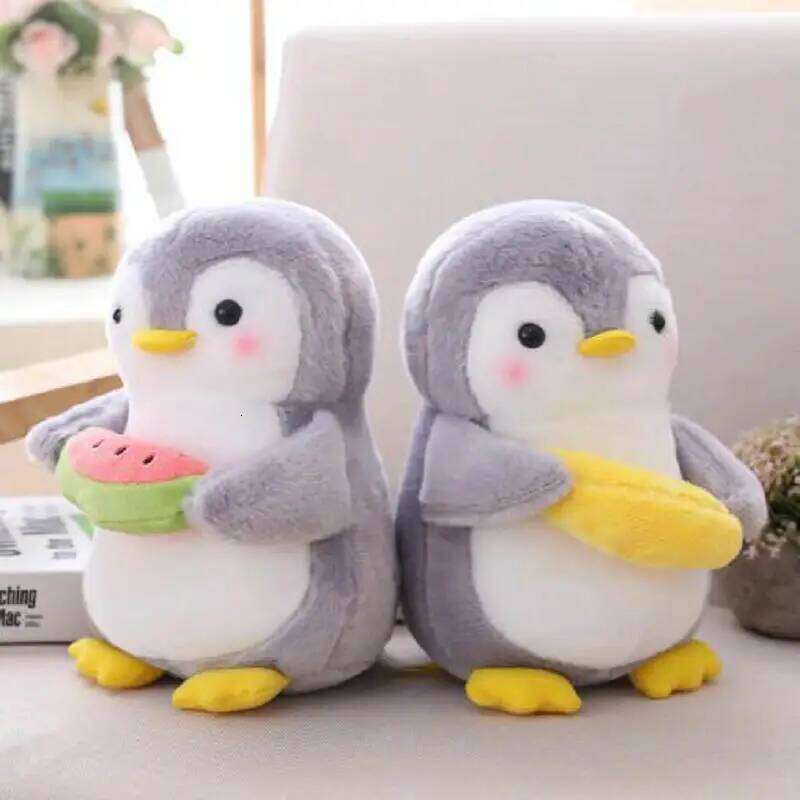 Creative Cudding Fruit Stuffed Cute Couple Penguin Plush Doll Toy Home Decor Toys Birthday Present R260908 - view 7