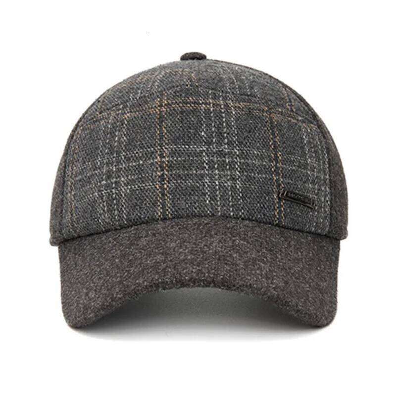 New Winter Fleece-lined Plush Thickened Warm Baseball Caps For Men Golf Coldproof Earmuffs Hats Women's Hat Snapback Cap Y260304