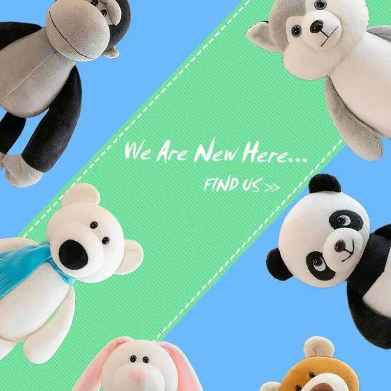 Kawaii Stuffed Plush Animals Soft Dolls Set Jungle Lion Elephant Tiger Dog Fox Monkey Deer - Children's Gift Baby Kids Hobby R260908 - view 7