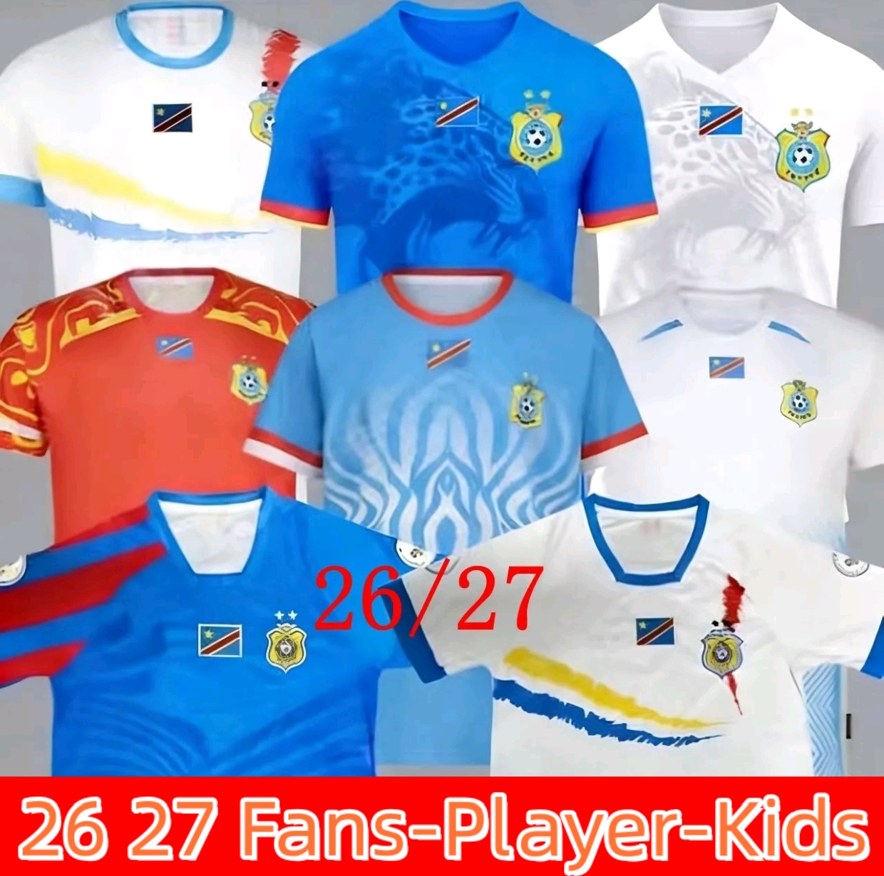 26 27 Congo Mens Soccer Jerseys 2024 2025 2026 2027 M.ELIA T.BONGONDA MBUKU MAYELE AKAMBU KAYEMBE MUKAU PICKEL Player Version Home Away Football Shirts