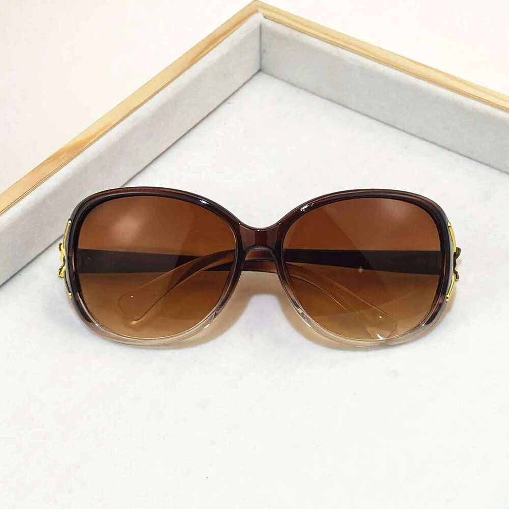 2PCS Fashion Oversized Sunglasses Women Plastic Female Big Frame Gradient Sun Glasses UV400 gafas de sol mujer Z260306