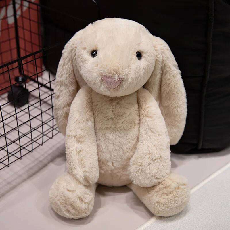 1pc 20cm/7.87inCute lop ear bunny plush toy long eared little white rabbit soothing rag doll children's birthday gift R260908 - view 7