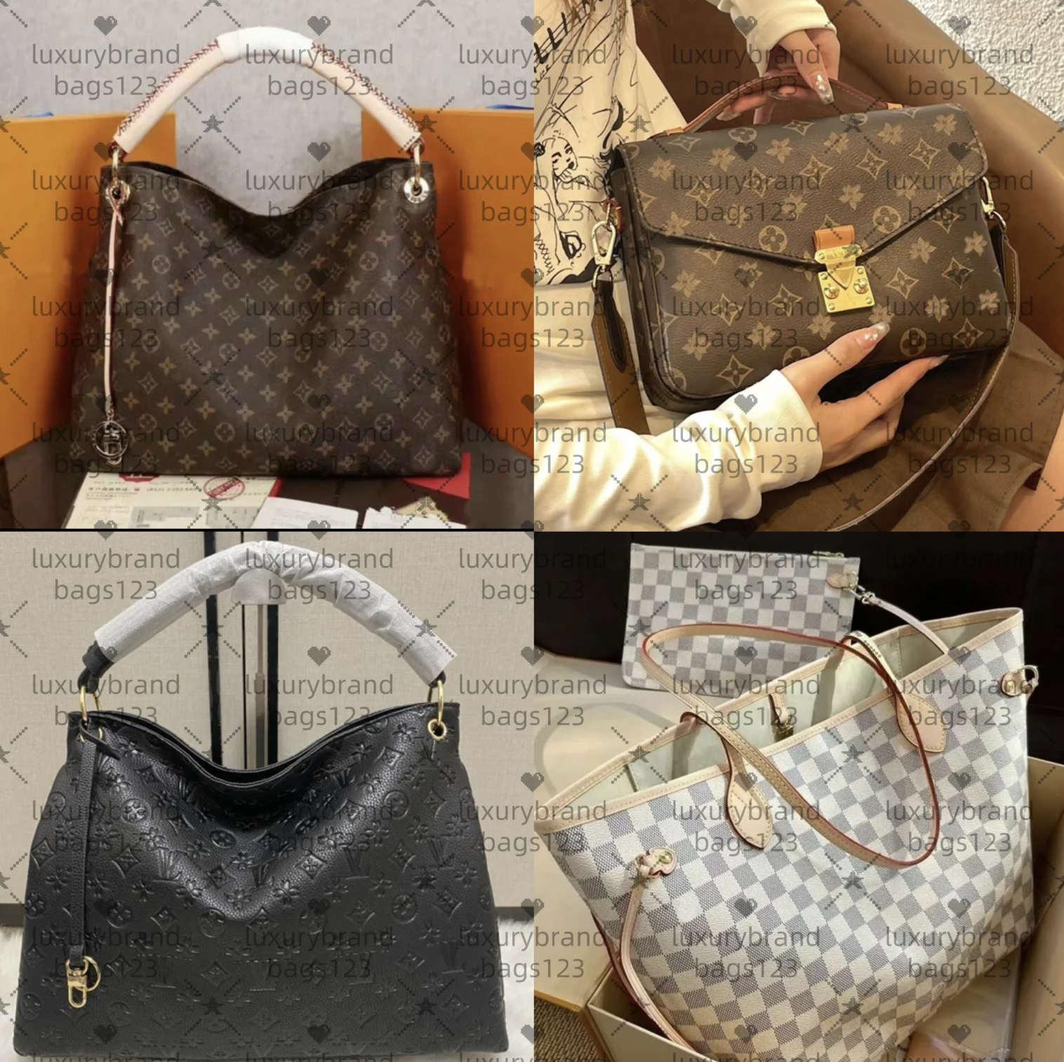 Designer Bags Embossed Flower Large Capacity artsys The Tote Bag Fashion Sac Femme Women bag Shoulder Bags Messenger Handbags Lady Purse backpack