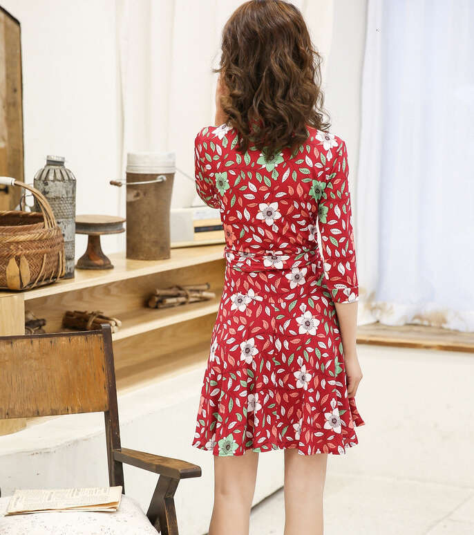 Dress slim fit collarless chiffon patchwork women's wrap skirt a3 summer new European and American style 2026