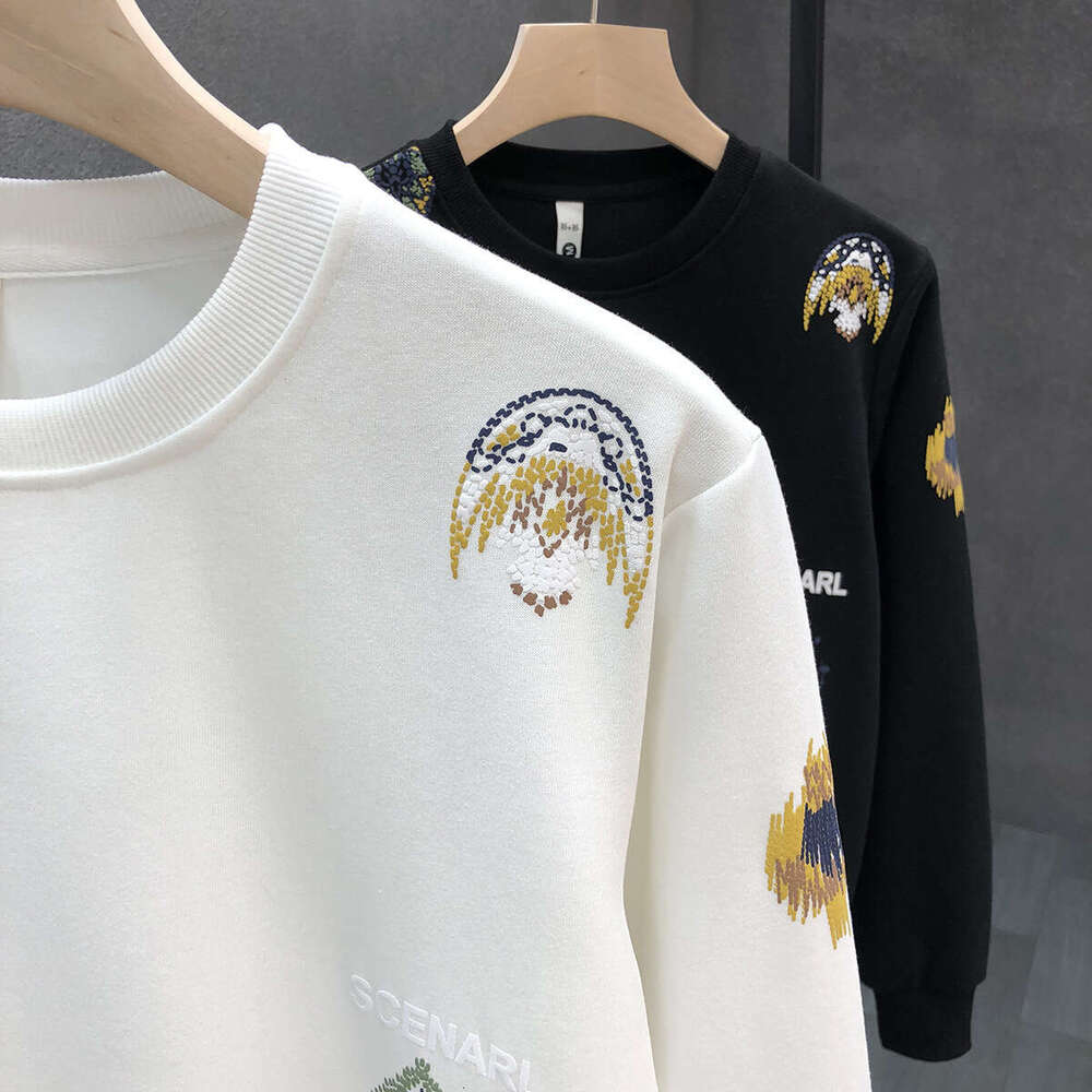 High-End Stylish Casual Sweatshirt For Men Trendy Brand Handsome Pullover Jacket Spring And Autumn New Men's Top Luanyun