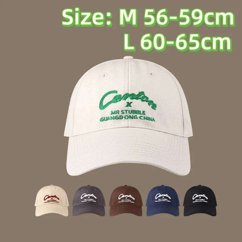 XXL OverSize Baseball Letters Head Soft Cotton Extra Large Women's Low Profile Golf Hats Big Size Caps For Men Y260304