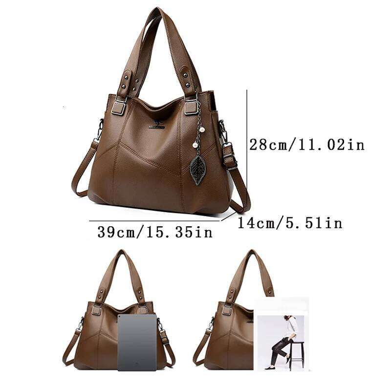 New mom large-capacity women's handbag, fashionable single-shoulder crossbody bag, simple and versatile XJ260306